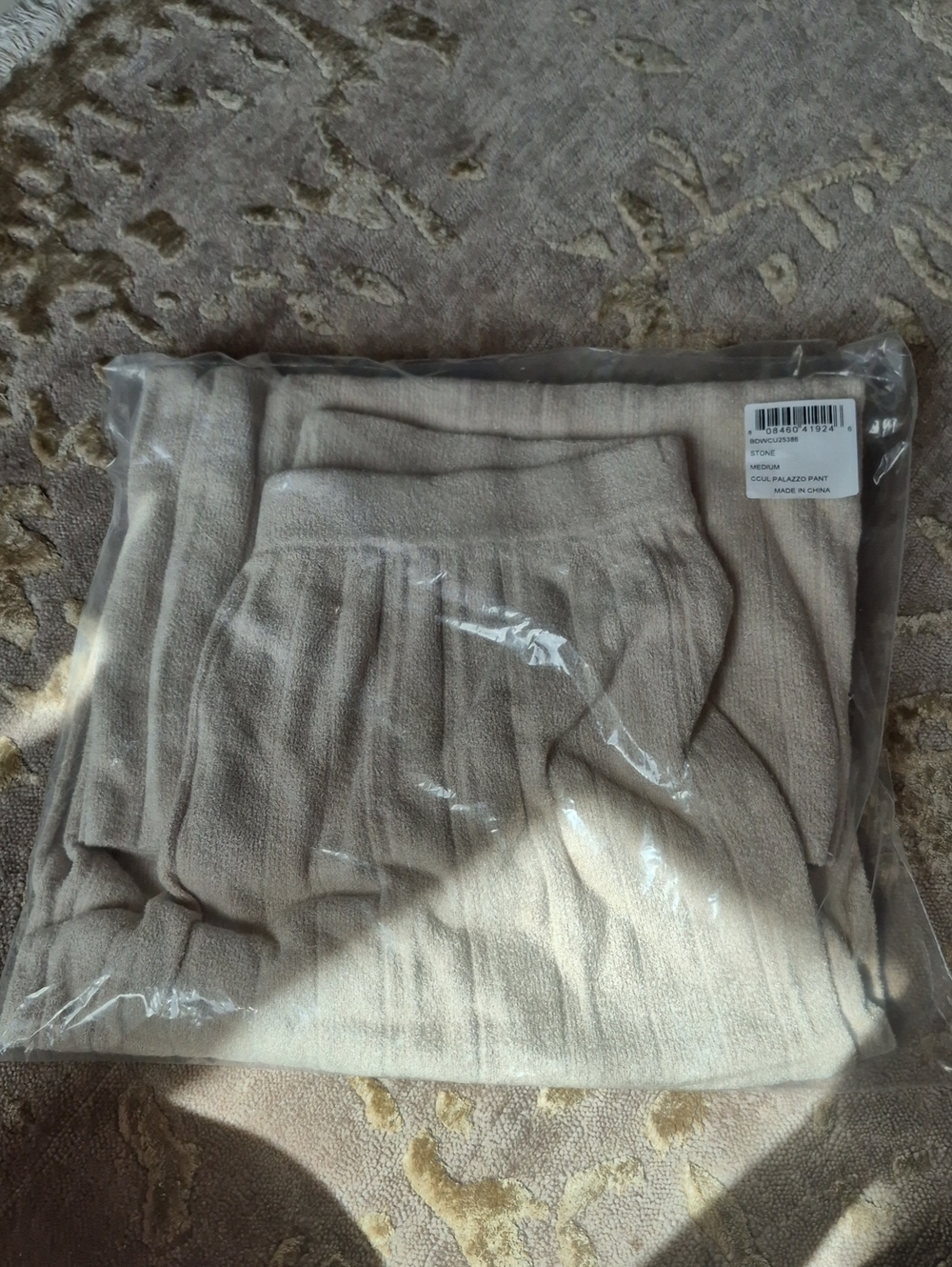 Barefoot Dreams Ccul Palazzo Pant In Stone Medium New In Package
